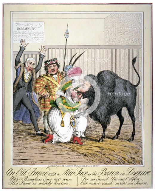'An old friend with a new face or the baron in disguise', 1821. Creator: Anon.