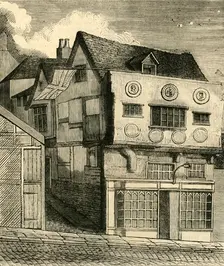 An Old House on Little Tower Hill c1792, (c1872). Creator: Unknown
