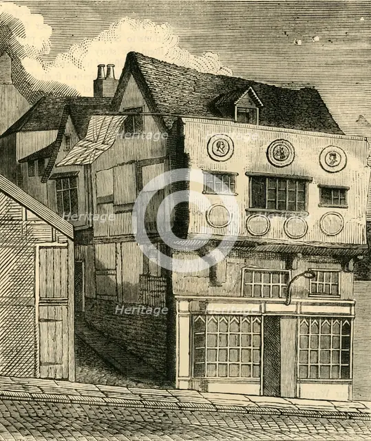 'An Old House on Little Tower Hill', c1792, (c1872). Creator: Unknown.
