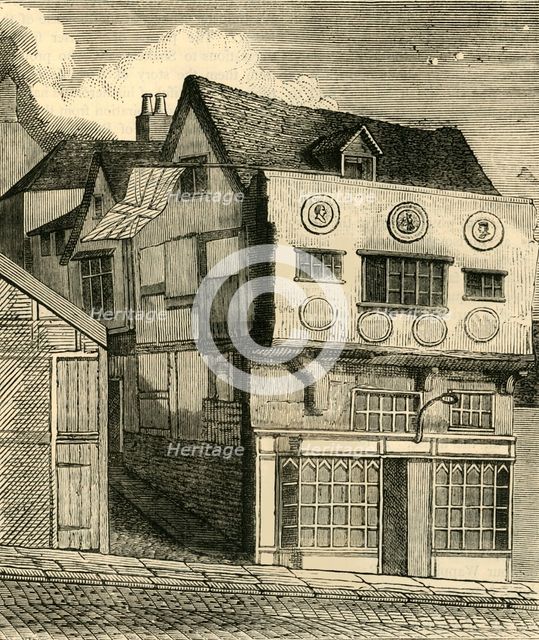 'An Old House on Little Tower Hill', c1792, (c1872). Creator: Unknown.