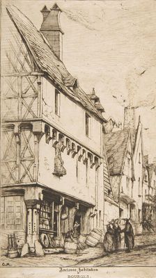 An Old House, or The Musician's House, Bourges, 1860. Creator: Charles Meryon