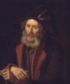 An old invalid; Portrait of a soldier, 1837-1838. Creator: Emil Baerentzen