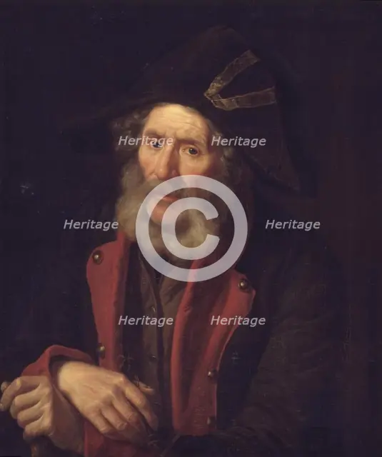 An old invalid; Portrait of a soldier, 1837-1838. Creator: Emil Baerentzen.