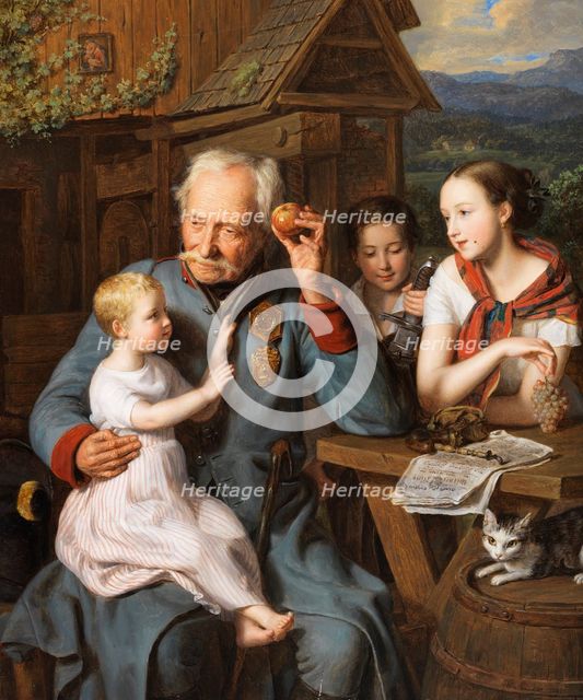 An old invalid with children, 1827.