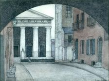 An Old London Church, 1900-1924. Creator: Robert Polhill Bevan