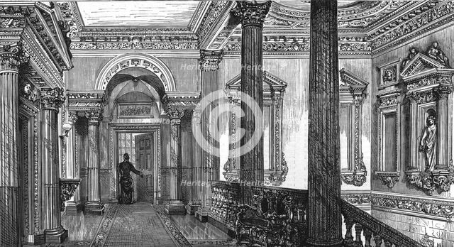 'An old London Mansion - 'Cowfields', 30 Old Burlington Street', 1886. Creator: Unknown.