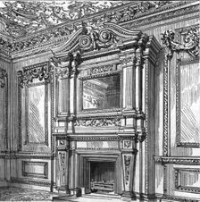 An old London Mansion - Cowfields 30 Old Burlington Street, Mantelpiece on Ground Floor 1886. Creator: Unknown