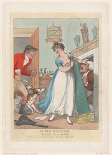 An Old Poacher Caught in a Snare, June 19, 1823., June 19, 1823. Creator: Thomas Rowlandson