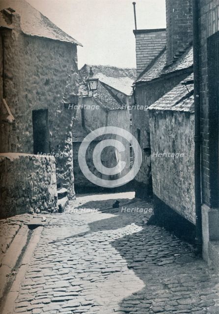 An old portion of St Ives, Cornwall, scheduled as a slum clearance area, 1935. Artist: Unknown.