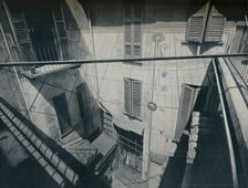 An old Sundial adapted by the Architect P. Portaluppi for the decoration of the walls of a courtyar Artists: Unknown, Piero Portaluppi