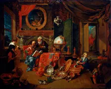 An Old Screw late 17th century. Artist: Dominikus Smout