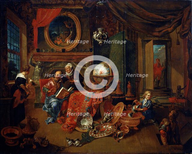 'An Old Screw', late 17th century.  Artist: Dominikus Smout