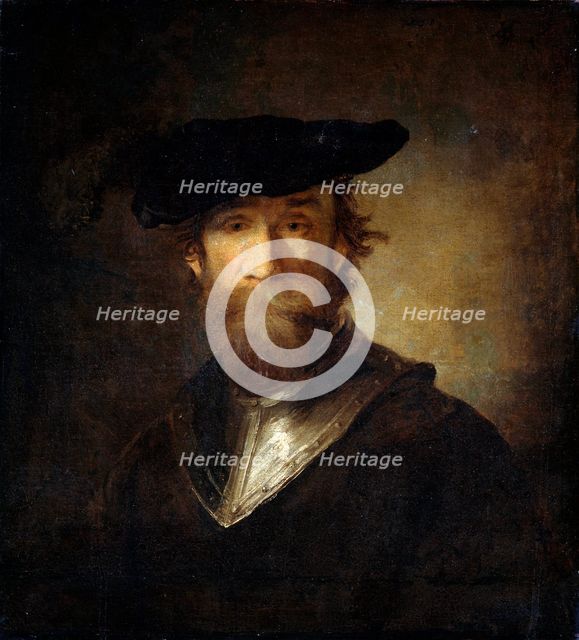 An Old Soldier in a Black Beret', 17th century. Creator: Paudiss, Christopher (1630-1666).