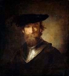 An Old Soldier in a Black Beret 17th century. Creator: Paudiss, Christopher (1630-1666)