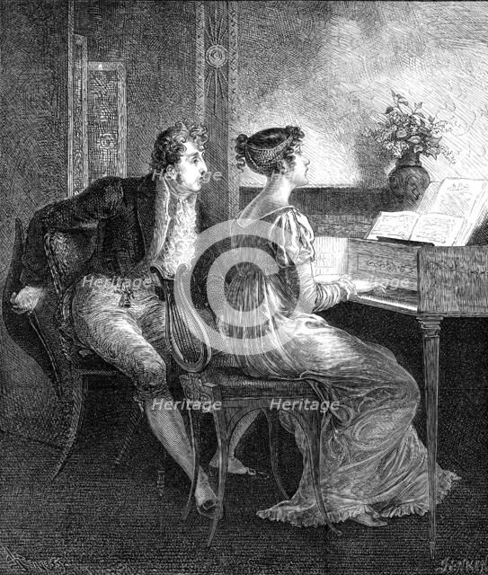 "An Old Song", 1872. Creator: Jenkin.