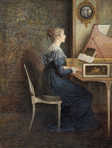 An Old Song, 1874. Creator: William John Hennessy