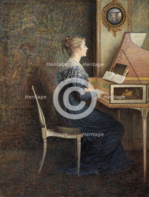 An Old Song, 1874. Creator: William John Hennessy.