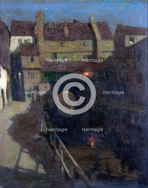 An old waterway, c1910s. Creator: Frederick Hall.