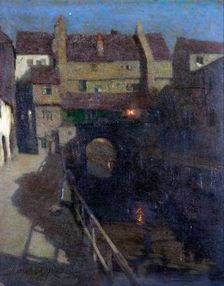 An old waterway, c1910s. Creator: Frederick Hall