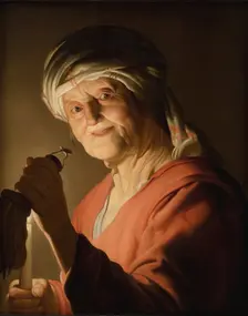 An Old Woman, 1623. Creator: Gerrit van Honthorst