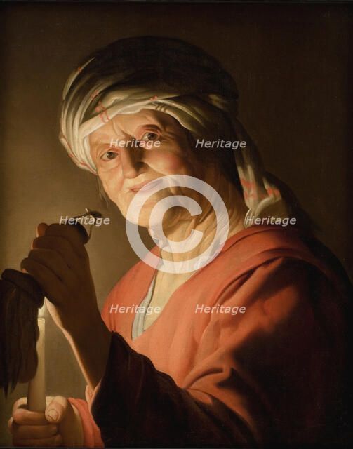 An Old Woman, 1623. Creator: Gerrit van Honthorst.