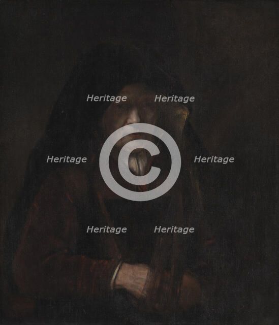 An Old Woman, 1655. Creator: Rembrandt van Rhijn, (School)  .