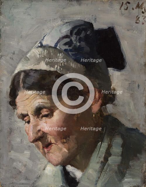 An Old Woman, 1883. Creator: Helena Westermarck.