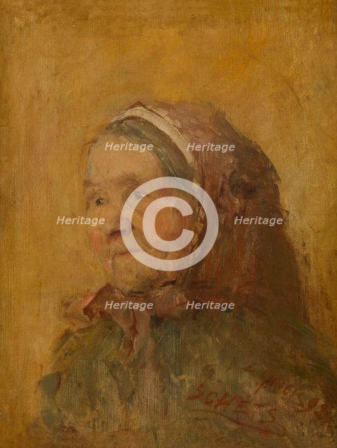 An Old Woman, 1892. Creator: Evrard Larock.