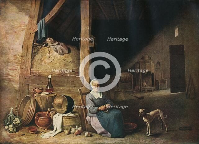 'An Old Woman Peeling Pears', c1640. Artist: Unknown.