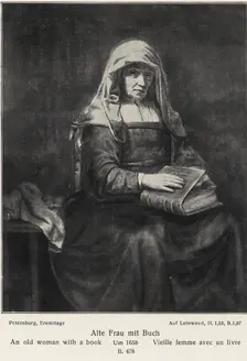 An Old Woman with a Book, 1658. Creator: Rembrandt Harmensz van Rijn