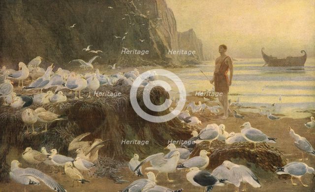 'An Old World Wanderer', 1887, (c1930).  Creator: Briton Riviere.