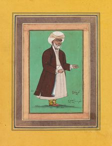An older man wearing a turban, 1750-1899. Creator: Ismaiil Barma