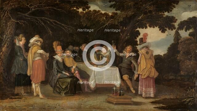 An open-air Party, 1615. Creator: Esaias van de Velde.