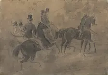 An Open Carriage. Creator: Constantin Guys