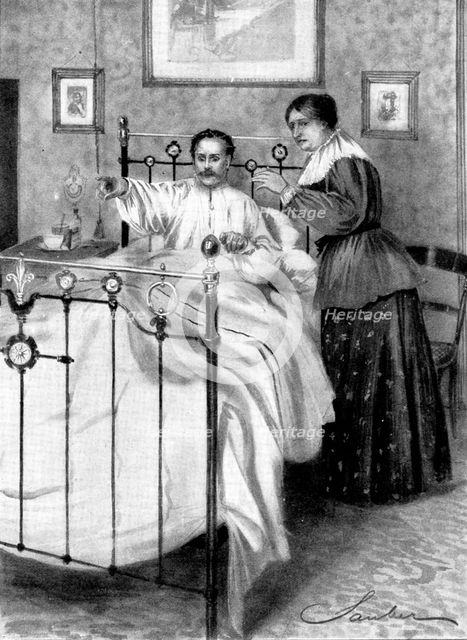 An Open Moment: "He must be killed" Selward said, white as a sheet and trembling in every limb, 1898 Creator: Unknown.
