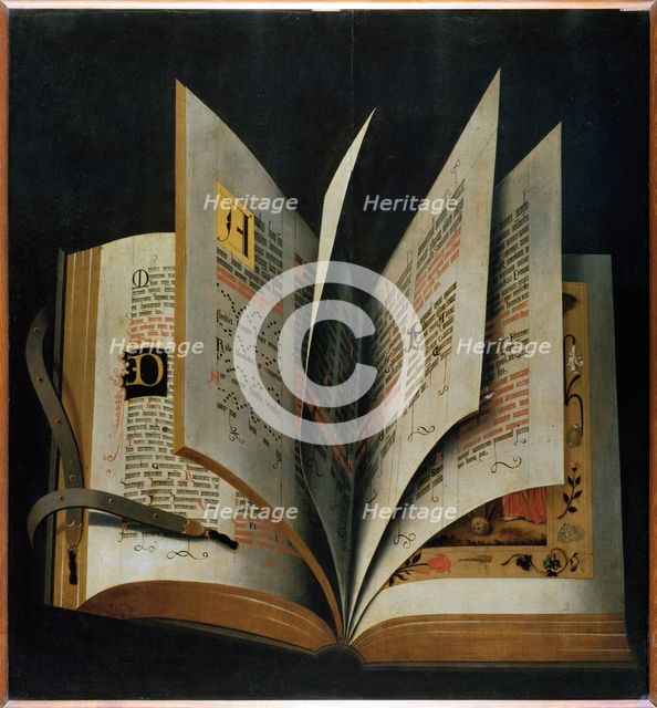 An Opened Liturgical Book. Artist: Anonymous 