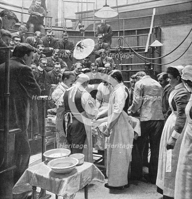 An operation at Charing Cross Hospital, London, 1901 (1903). Artist: Time Life Pictures.