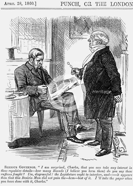 An opinion on boxing, 1860. Creator: Unknown.