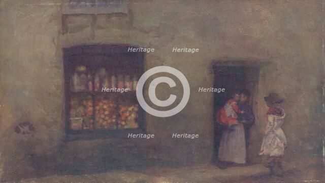 'An Orange Note: Sweet Shop', 1884, (1904). Artist: James Abbott McNeill Whistler.