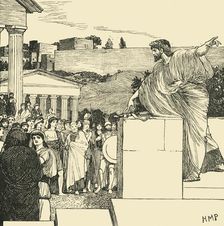 An Oration of Demosthenes 1890. Creator: Unknown