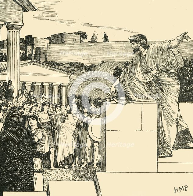 'An Oration of Demosthenes', 1890.   Creator: Unknown.