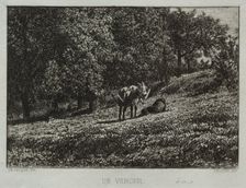 An Orchard. Creator: Charles-Émile Jacque (French, 1813-1894)