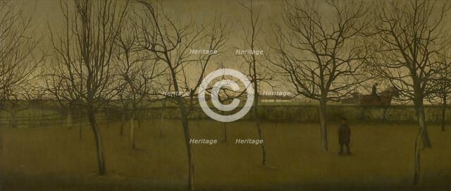 An Orchard in Winter, 1907. Creator: Valerius de Saedeleer.