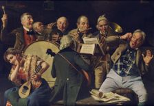 An orchestra rehearsal, c. 1920. Artist: Massani, Pompeo (1850-1920)
