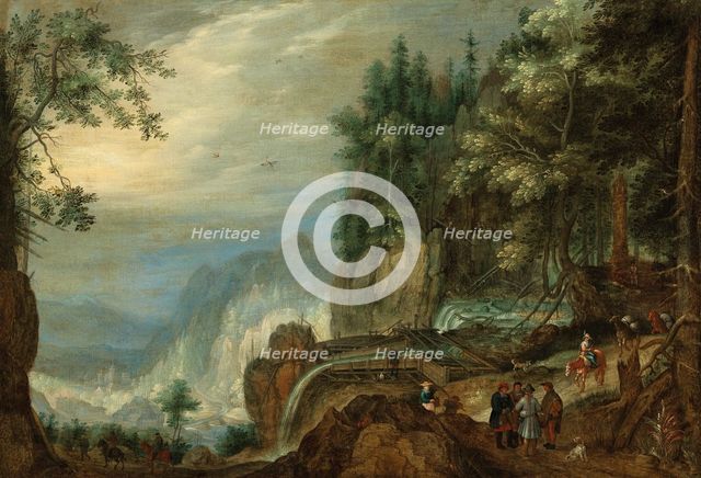 An ore-washing plant in the mountains, Early 17th cen. Creator: Savery, Roelant (1576-1639).