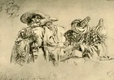 An Oriental Dealer in Jewels and two European Merchants 1752-1753, (1928). Artist: Giovanni Battista Tiepolo
