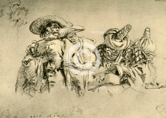 'An Oriental Dealer in Jewels and two European Merchants', 1752-1753, (1928). Artist: Giovanni Battista Tiepolo.