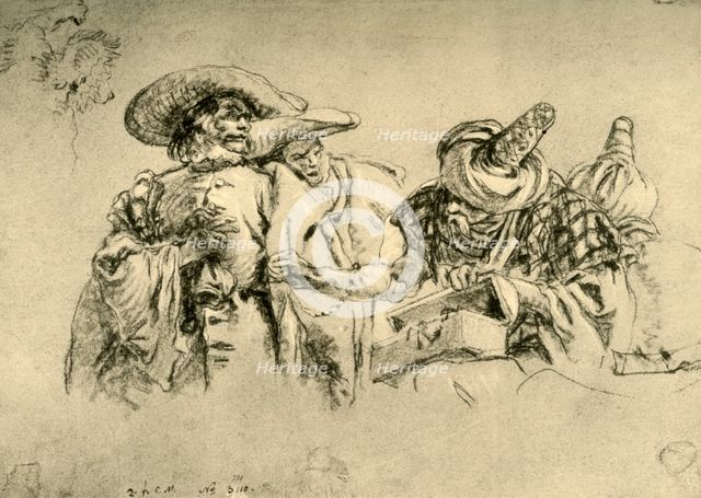 'An Oriental Dealer in Jewels and two European Merchants', 1752-1753, (1928). Artist: Giovanni Battista Tiepolo.