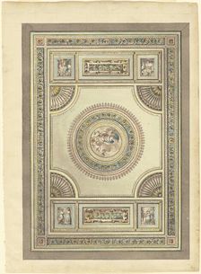 An Ornate Ceiling with an Allegory of Spring, 1790/1815. Creator: Giacomo Antonio Domenico Quarenghi