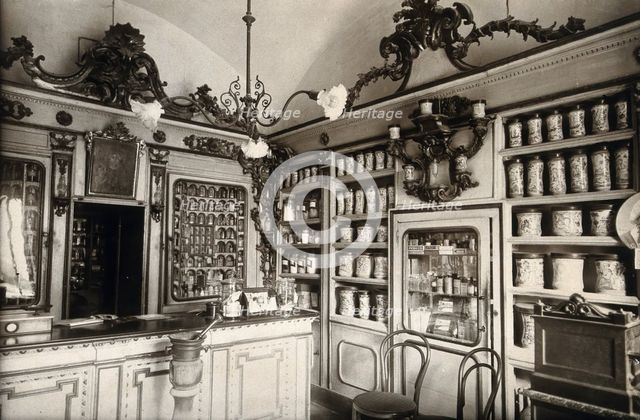 An ornate sixteenth-century pharmacy of S Maria della Scala, Sorrento..., c1890s. Creator: Unknown.
